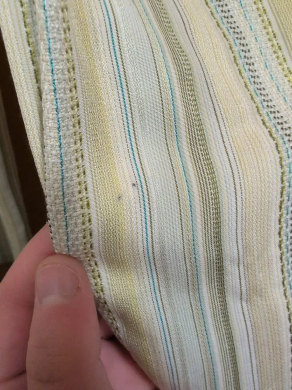 Tommy Bahama Shirt Mens M Yellow Long Sleeve Button Up Striped 100% Silk Beach - Picture 6 of 8